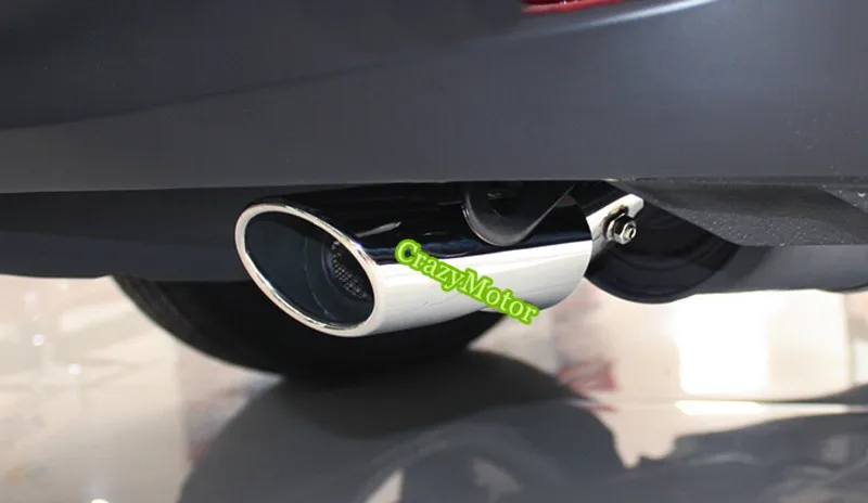 

For Toyota Fortuner 2016 2017 AN160 Stainless Steel Rear Exhaust Muffler Tip Pipe 1pcs Accessories car styling
