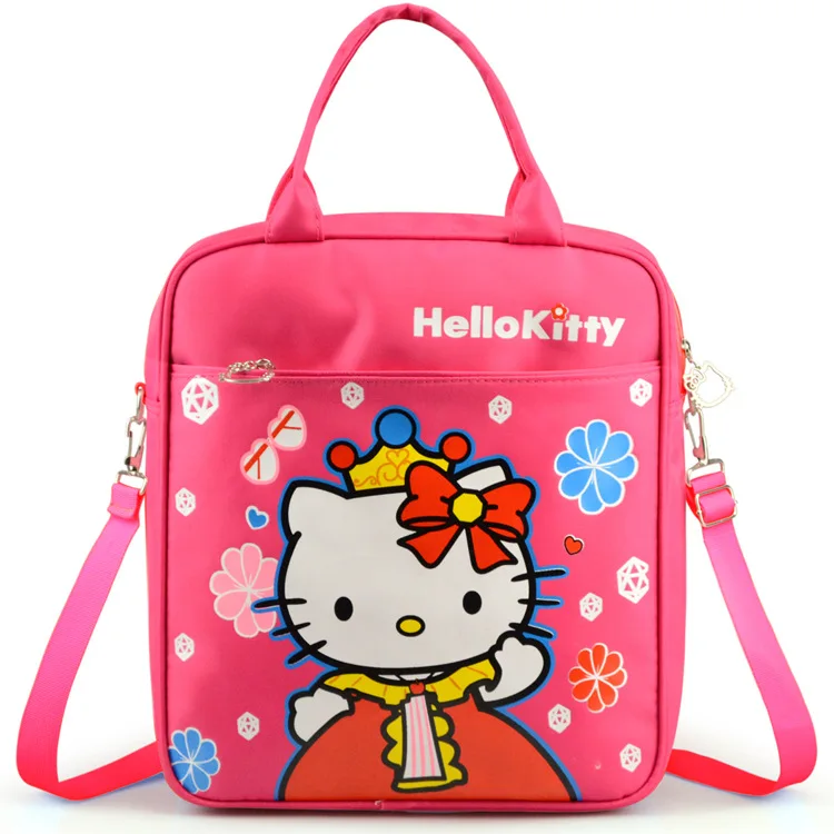 Новая Трехцветная сумка hello kitty, Высококачественная сумка-мессенджер из ткани Оксфорд, KW-2128