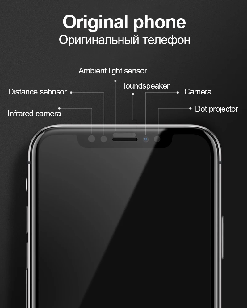 Защита экрана TOMKAS для iPhone X XS, закаленное стекло 6D с закругленными краями для iPhone X XR, защитная стеклянная пленка для iPhone XS Max