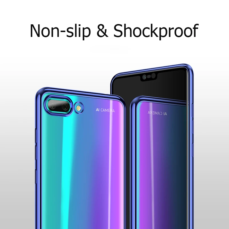 Чехол для Huawei Honor 10 роскошный чехол из ТПУ с лазерным покрытием задняя крышка Honor10