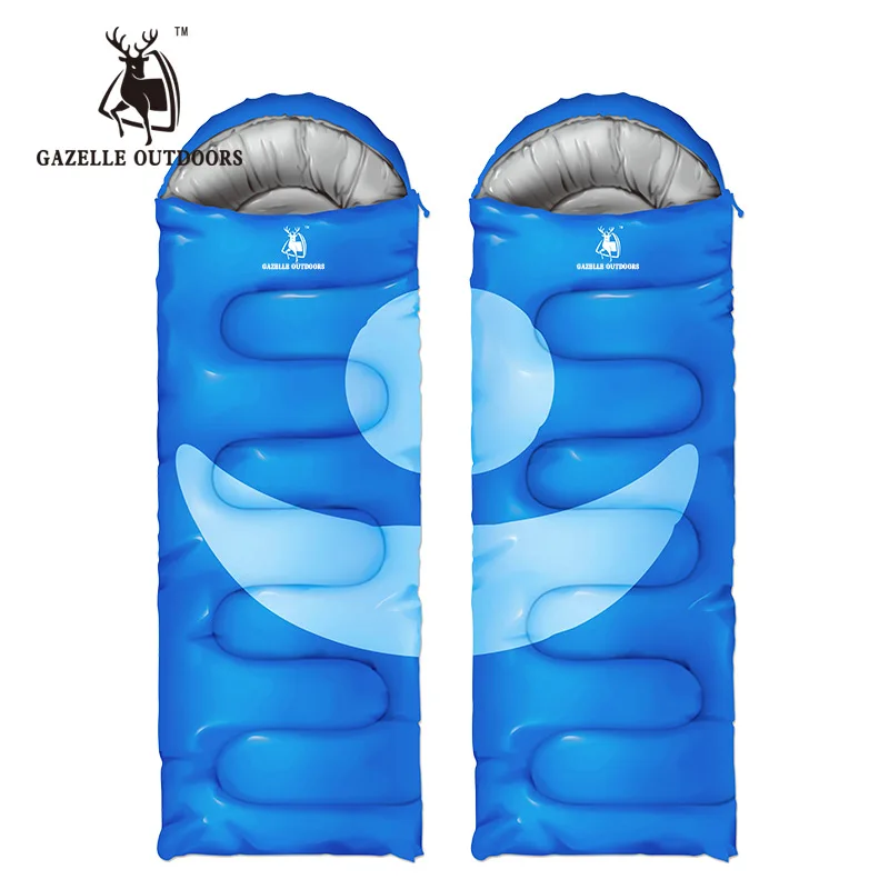 

GAZELLE OUTDOORS Camping Sleeping Bag Envelope Cotton Sleeping Bag Plicing Ultralight Adult Portable Outdoor Camping Hiking