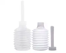 2PCS/1PCS Disposable Enema Rectal Syringe Anal Vaginal Cleaner Enemator Douche Colon Cleaning Butt Plug Feminine Hygiene 200ML ball type vaginal enema syringe vagina enemator anal cleaner health products 89ml