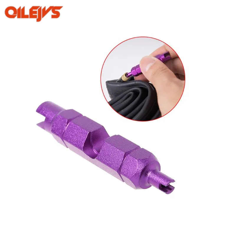 

Bicycle Valve Remover Removal Aluminum Alloy CNC MTB Bike Parts Repair Tools For Schrader For Presta Purple Cycling Accessories