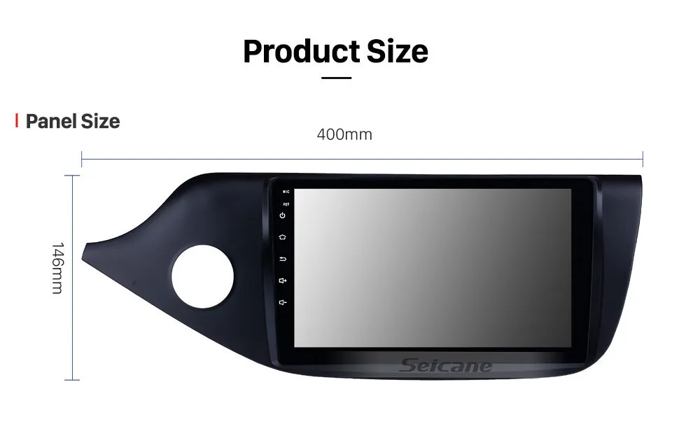 Perfect Seicane 9" Android8.1 Stereo Multimedia Car GPS 2Din Radio Player For Kia Ceed LHD  2012 2013 2014 with Quad Core Bluetooth Wifi 18