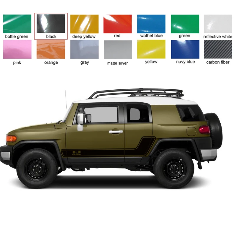 Наклейки на автомобиль для TOYOTA FJ CRUISER 2006 2018 Стайлинг полос с боковым корпусом