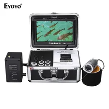 Eyoyo Up to date 15M Infrared LED Underwater Fishing Digicam 7″ Fish Finder Adjustable Battery Field 1000TVL CAM DVR Recorder Non-obligatory