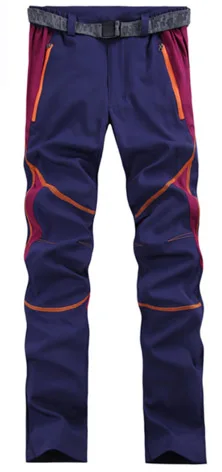 MAZEROUT женские летние рыбацкие брюки походные брюки женские уличные треккинговые размера плюс дышащие быстросохнущие походные брюки 3XL P18 - Цвет: Purple