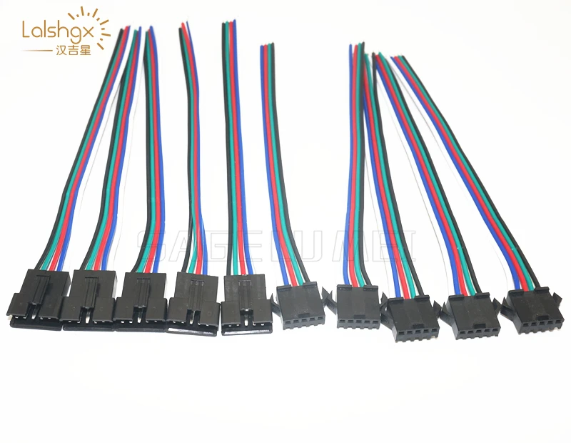 2pin 3pin 4pin 5pin led разъем мужской/женский JST SM 2 3 4 5 Pin разъем провода кабель для светодиодные ленты светильник драйвер CCTV