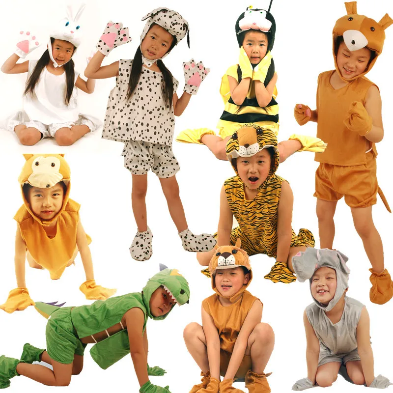 Animals Cosplay Tiger Dinosaur Leopard Cow Cat Sheep Zebra Panda Chicken Pig Wolf Children Kids Party Performent Onesie Jumpsuit Animals Cosplay Tiger Dinosaur Leopard Cow Cat Sheep Zebra Panda Chicken Pig Wolf Children Kids Party Performent Onesie Jumpsuit