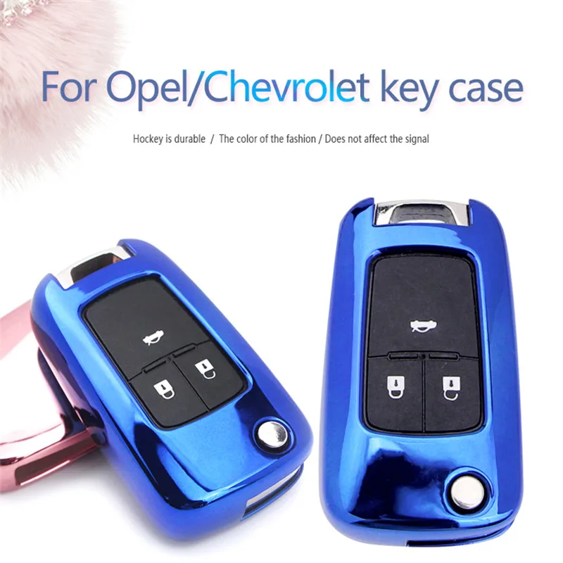 

KUKAKEY TPU Car Key Case Cover For Chevrolet Cruze For Buick Opel VAUXHALL Astra Corsa Antara Meriva Insignia Keyring Keychain