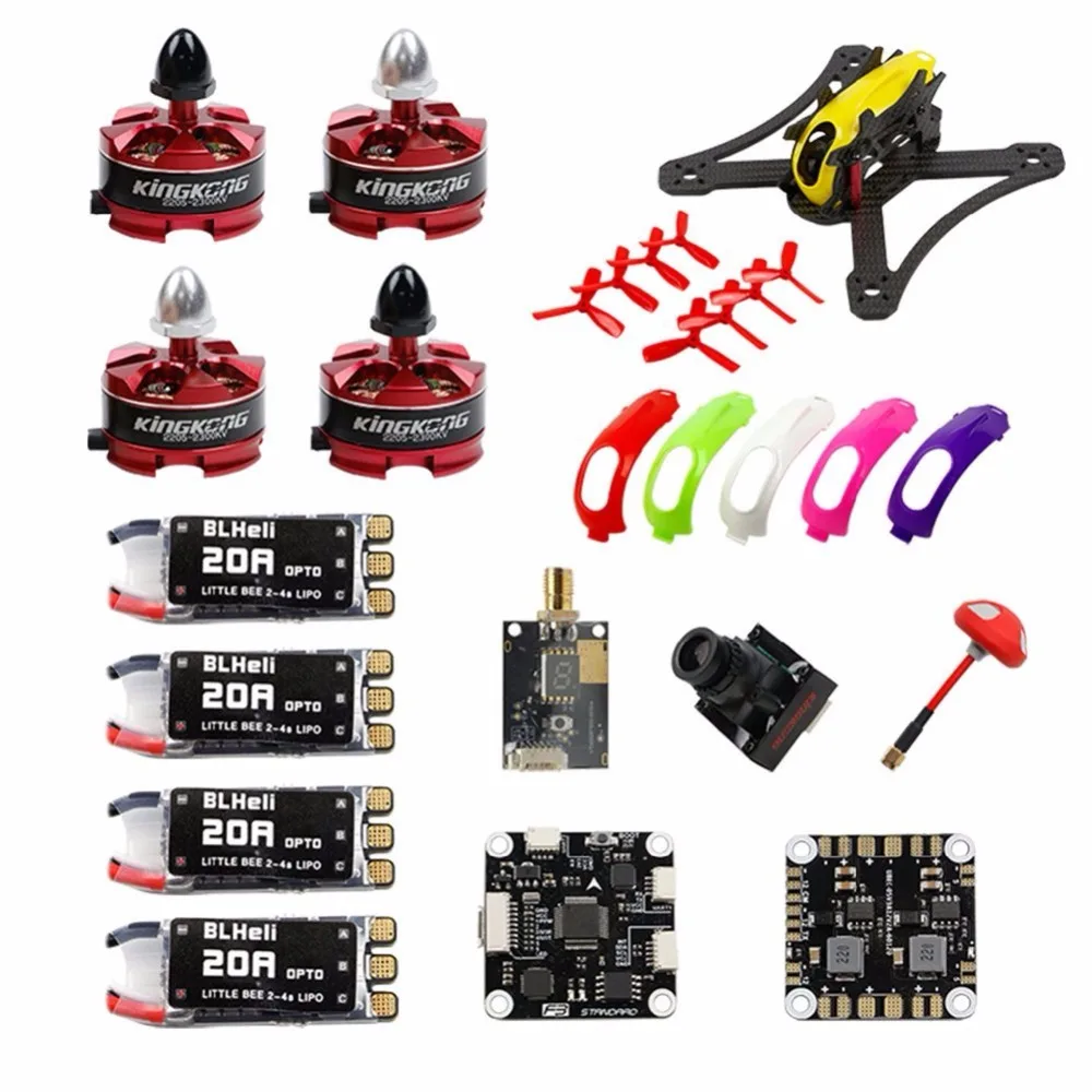

JMT RAMMUS 180 / 200 FPV PNP Kit: RAMMUS Frame + 2205 2300KV Motor + F3 PLUS + 700TVL CAM +20A ESC + 5.8G VTX +Props F19958