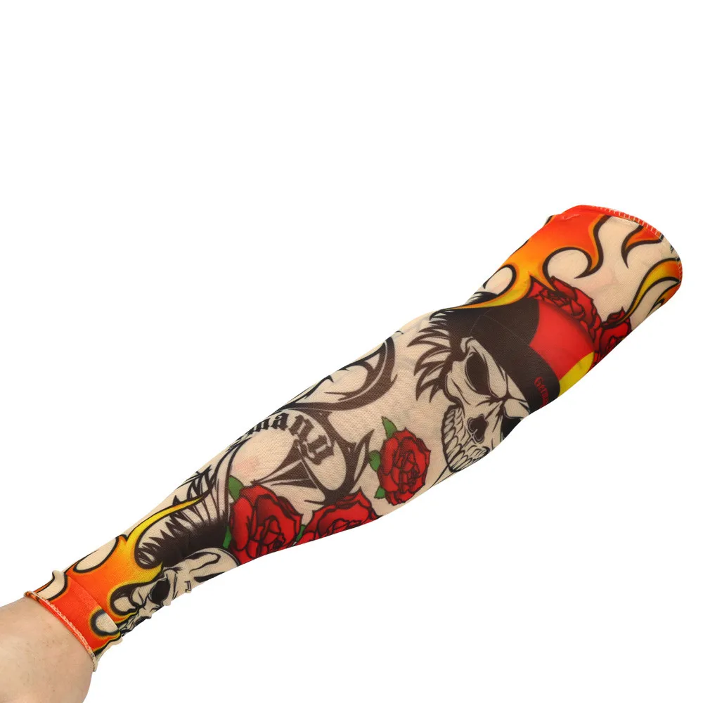 Мужская мода нейлон Временные татуировки рукав Чулки для женщин новое качество солнцезащитный крем SP20 челнока