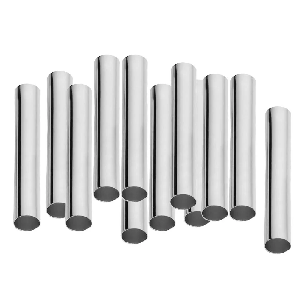 100 Pieces Smooth Straight Noodle Tube Beads Spacer Beads for DIY Jewelry, DIA: 4mm, Lenght: 30mm (Gold/Platinum)