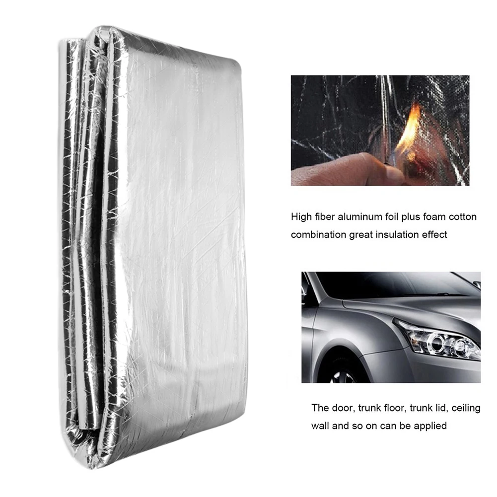 

140cm X100cm Auto Car Truck Firewall Heat Sound Deadener Insulation Mat Noise Insulation Wool Car Styling