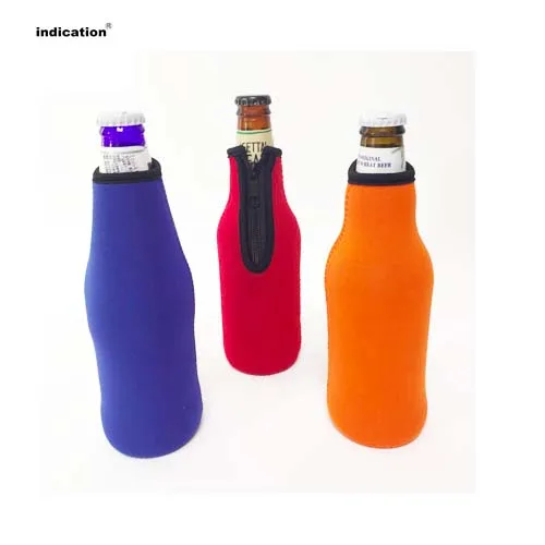 Colorful Custom Design/Logo Beer Bottle Holders Neoprene Stubby For Wine With Zipper Bar And Restaurant | Багаж и сумки