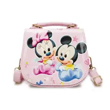 Новинка; Милая мини-сумка; детская сумочка Минни из искусственной кожи; Водонепроницаемая сумка для девочек; модные сумки-мессенджеры