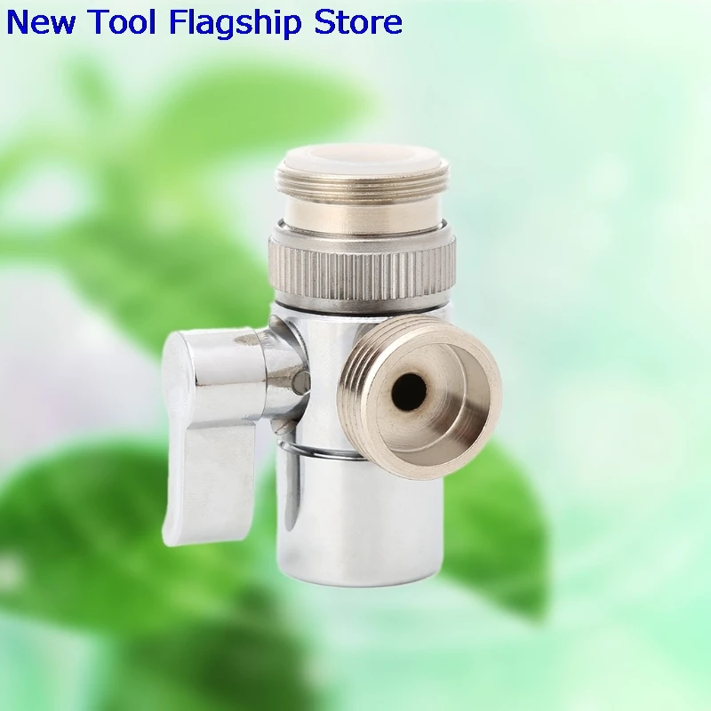 Bathroom Kitchen Brass Sink Valve Diverter Faucet Splitter to Hose