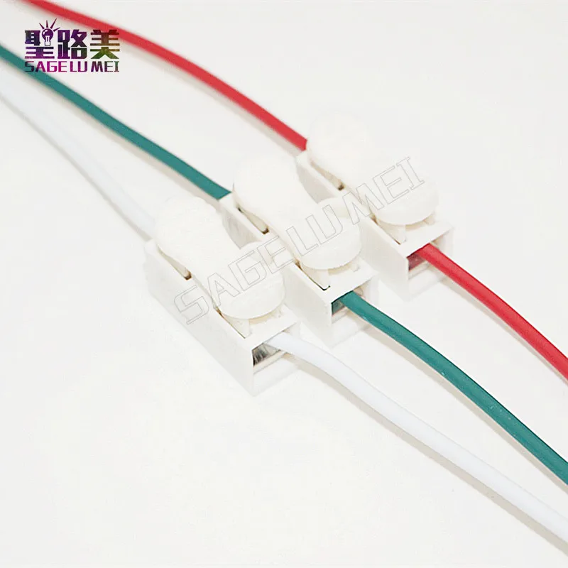 2/3pin Spring Connector wire with no welding screws 3 Way Easy Fit for led strip Quick cable clamp Terminal Block | Обустройство дома