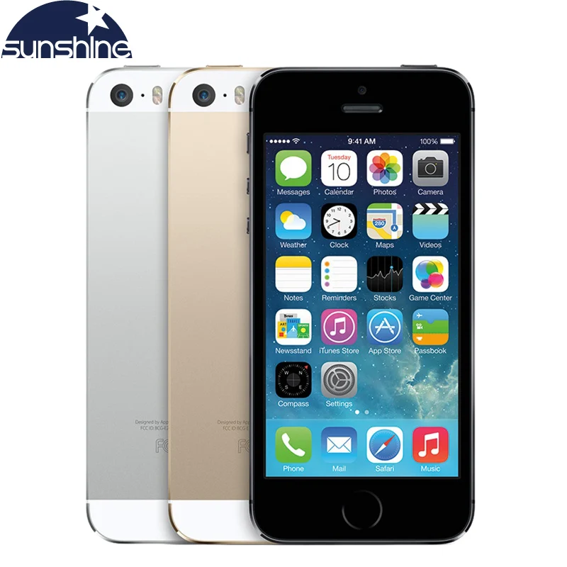  Apple iPhone 5S Original Unlocked iPhone5s Mobile Phone Dual Core 4" IPS Used Phone 8MP 1080P Smartphone GPS IOS Cell Phones 