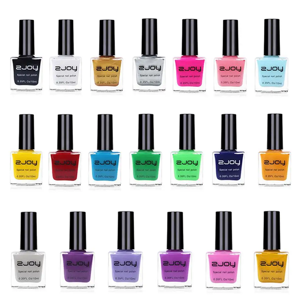 

10ml Fashion Long Lasting Nail Stamping Polish Quick Drying Manicure Stamp Varnish Base