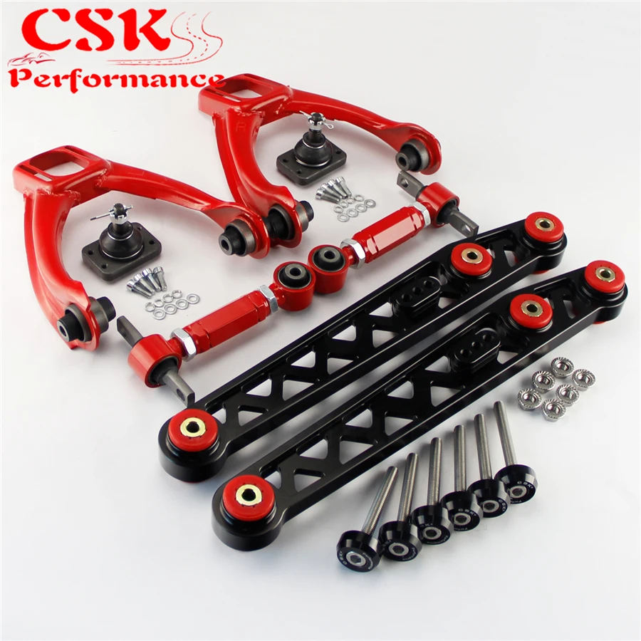 Lower Control Arm+Bushing Washer+Front Rear Camber For 96-00 Honda Civic EK Lower Control Arm+Bushing Washer+Front Rear Camber For 96-00 Honda Civic EK