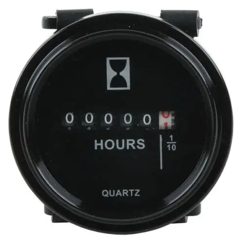 Buy 2" LCD Round Quartz Hour Meter Gauge Waterproof