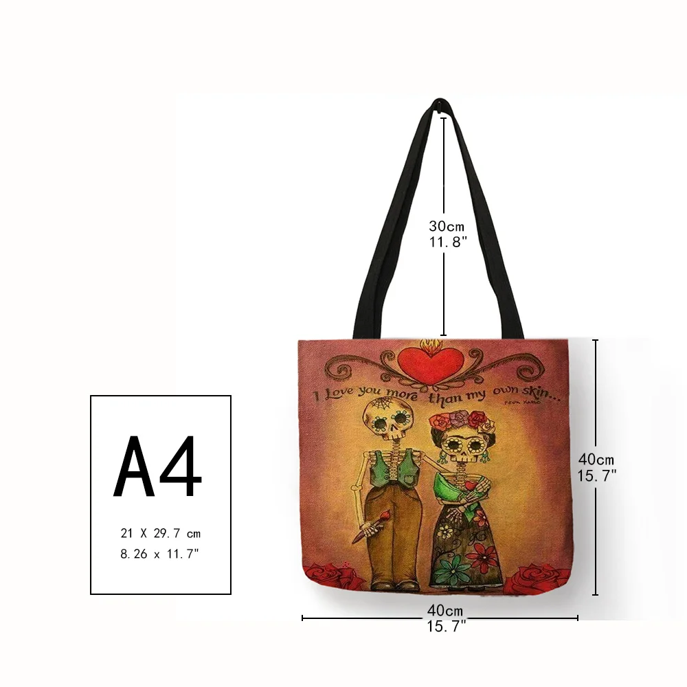 skull beach bag