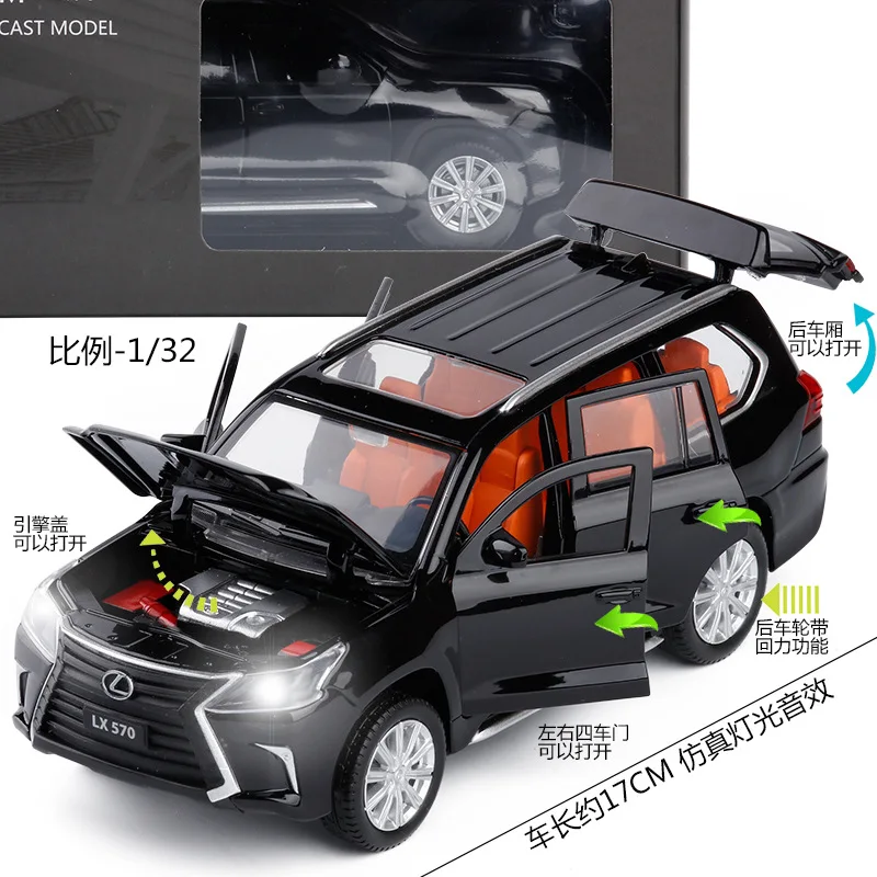 Модель автомобиля Honda Odyssey Lexus Nx200t Lx570 Toyota CRV Highland 1:32 Автомобильные Игрушки из сплава для детей металлические Литые машины детские игрушки - Цвет: 12