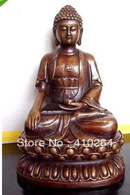 

$old craft$ Tibet SAKYAMUNI BUDDHA BRONZE STATUE (A0314)