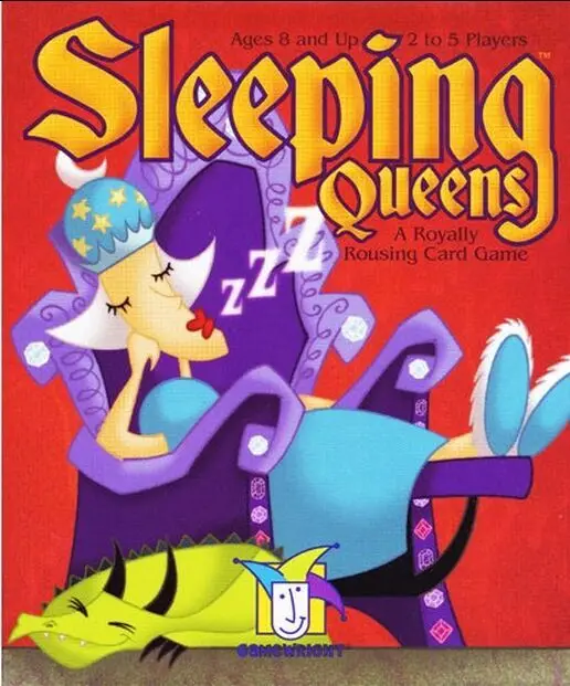 Спящая Queens английская настольная игровая карта Детская образовательная карточка игры для детей