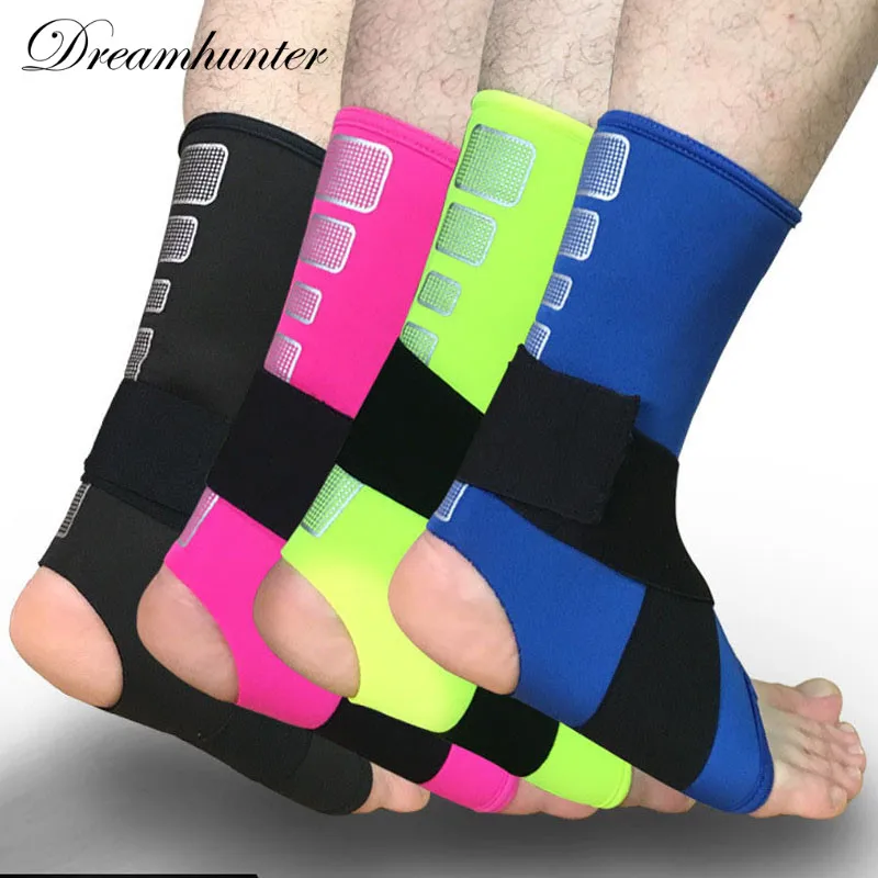 

Professional Sports Ankle Strain Wraps Bandages Elastic Ankle Support Brace Protector Men Women Basketball Soccer Ankle Pads