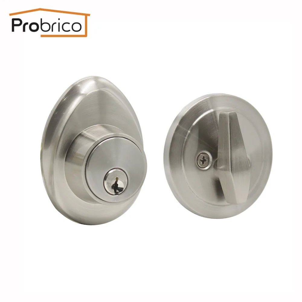 Probrico Single Cylinde Dead bolts Interior Exterior Gate Locks Keyed