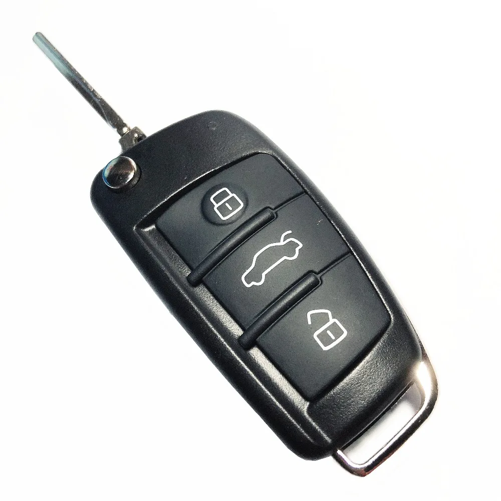 

3 Buttons Flip Car Key Remote Folding Key Cover Shell Fob Case Key For Audi A2 A3 A4 A5 A6 A6L A8 S5 S6 Q5 Q7 TT