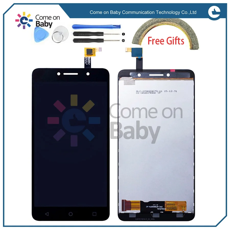ALC0039 Black 6 inch For Alcatel One Touch Pixi 4 OT-8050D OT8050 8050D 8050 LCD DIsplay + Touch Screen Digitizer Assembly (2)