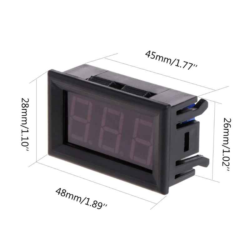50~ 110 градусов DC 12v цифровой светодиодный термометр для измерения температуры автомобиля