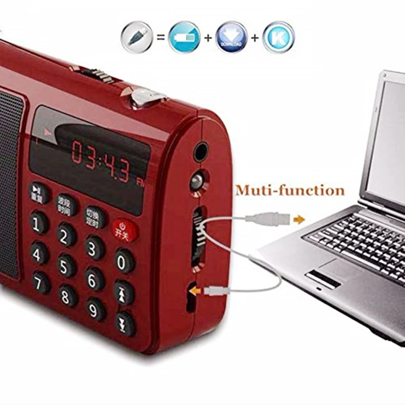 Портативный цифровой радиоприемник Rolton T50 FM/MW/SW беспроводной T50S стерео динамик USB