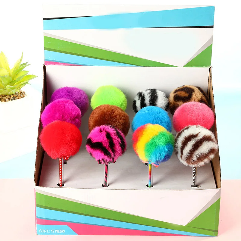 

Cute Ballpoint Pens Kawaii Ball Pens Creative Plush Pens For Children Gifts School Office Supplies Korean Stationery