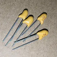 20 штук 35 в 1 мкФ 105 танталовый конденсатор с алюминиевой крышкой, огнеупорного сопротивления радиальный электролитический конденсатор ZJ