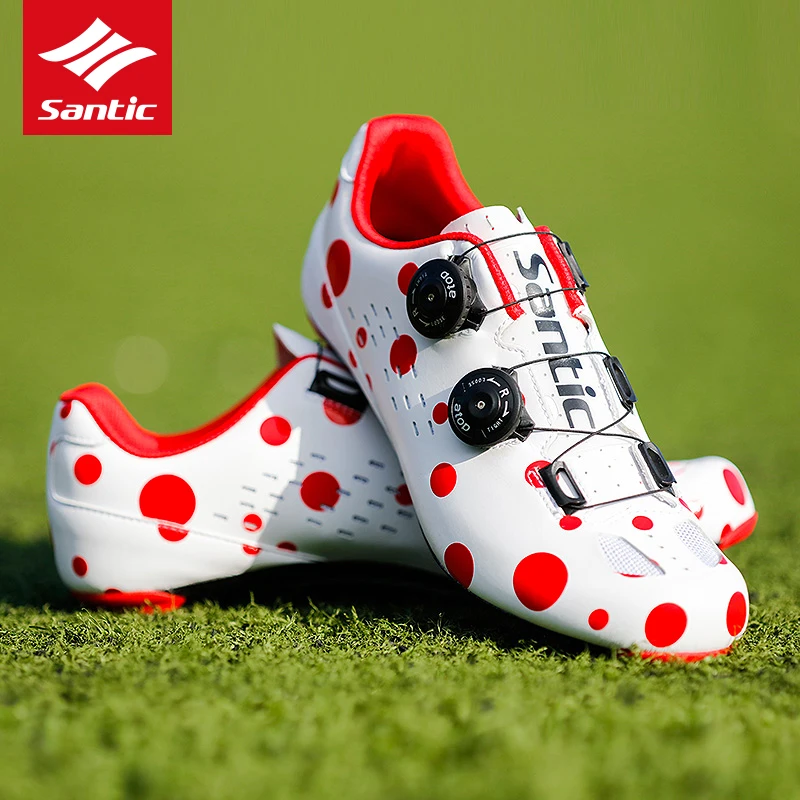 red and black cycling shoes