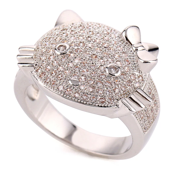 cute hello kitty ring white copper crystal jewelry rings for womenchina mainland - Hello Kitty Wedding Ring cute hello kitty ring white copper crystal jewelry rings for womenchina mainland - Hello Kitty Wedding Ring