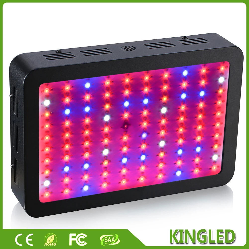 KingLED 300W Black Full Spectrum LED Grow light Panel For Medical Flower Plants Vegetative and Flowering Stage