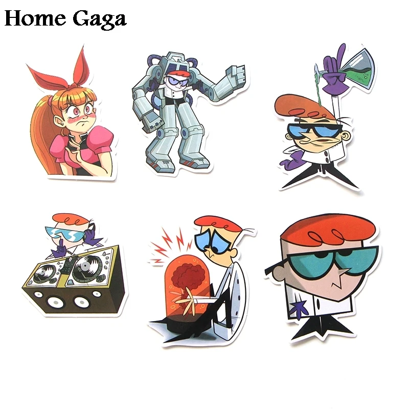 20 компл./лот Homegaga 39 шт./компл. Dexter's Lab Мультфильм Дети diy 90s Арт печать телефон ноутбук велосипед Скрапбукинг наклейки стикер D1765