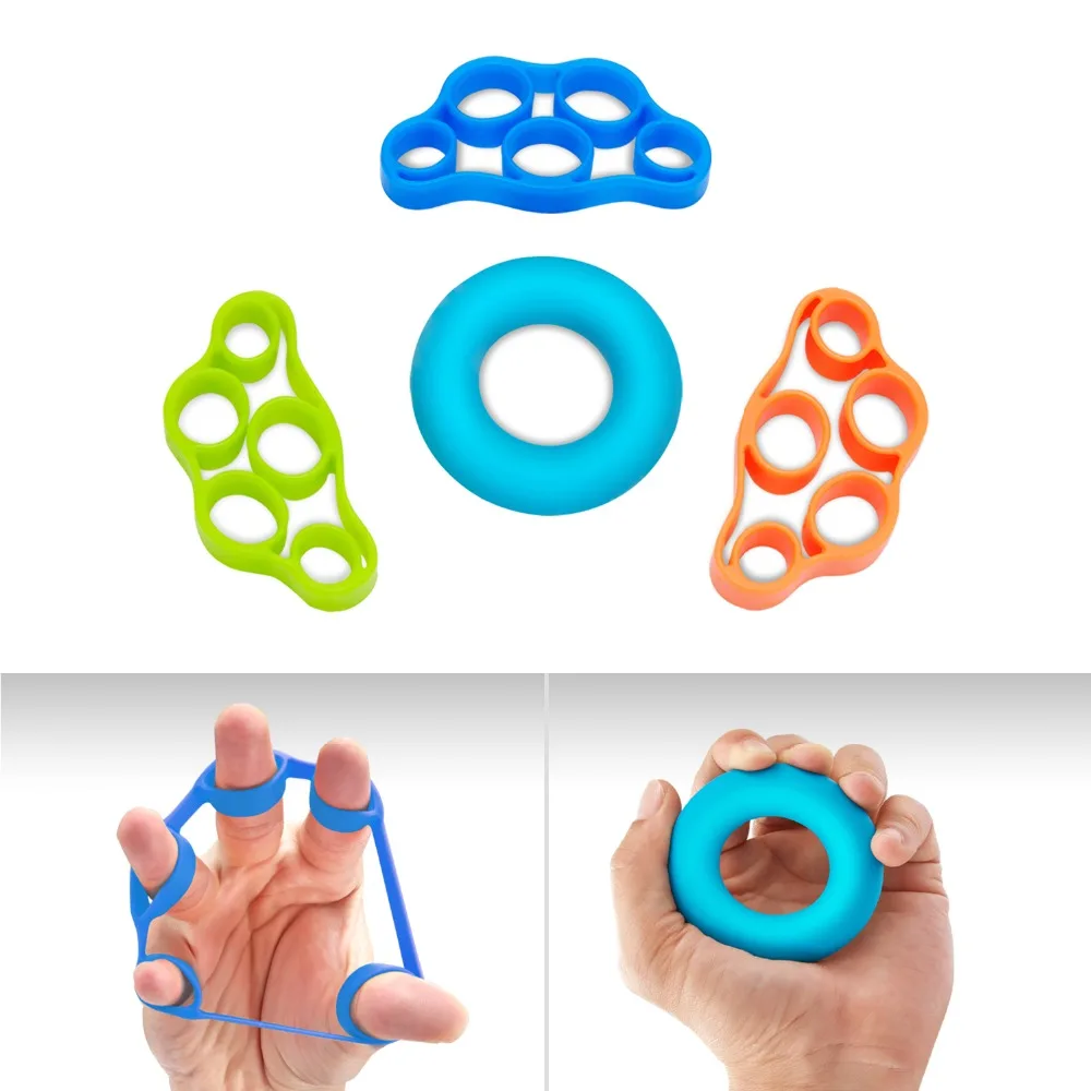 SKL 4PCS Hand Finger Grip Strengthener Exerciser Help for Hand Injury, Arthritis, Tendonitis, Carpal Tunnel Forearm Grip Workout SKL 4PCS Hand Finger Grip Strengthener Exerciser Help for Hand Injury, Arthritis, Tendonitis, Carpal Tunnel Forearm Grip Workout