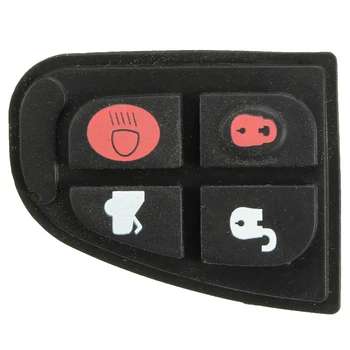 

Remote Key Fob Case Repair Kit Rubber Pad with Battery For Jaguar X Type XF E S