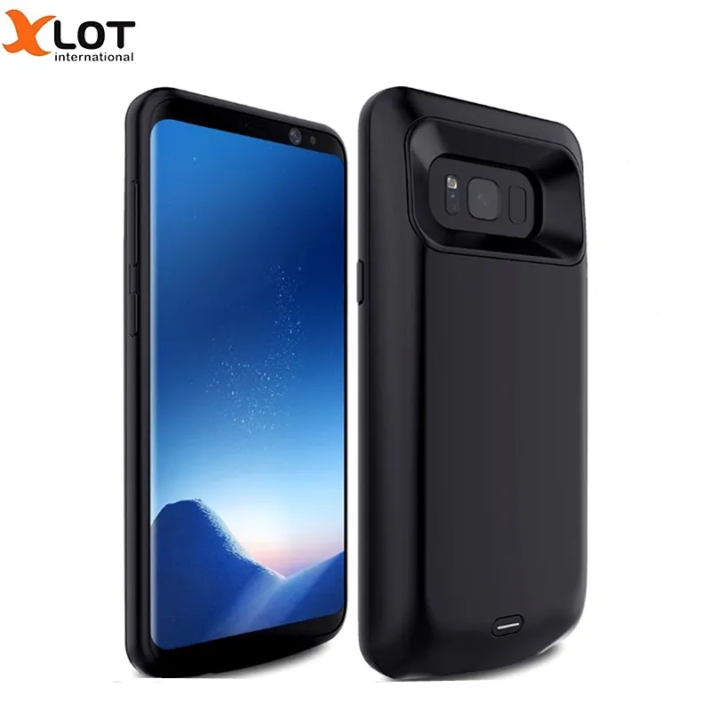 Xlot Батарея Зарядное устройство чехол для Samsung Galaxy S8 Plus 5000/5500 мАч Портативный