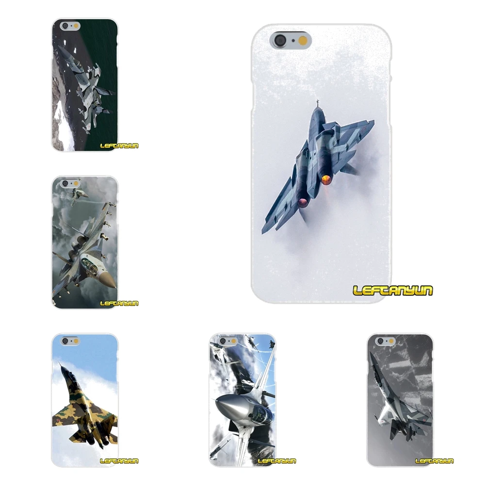 

For Samsung Galaxy S3 S4 S5 MINI S6 S7 edge S8 S9 Plus Note 2 3 4 5 8 Russian Sukhoi 27 Aircraf Accessories Phone Cases Covers