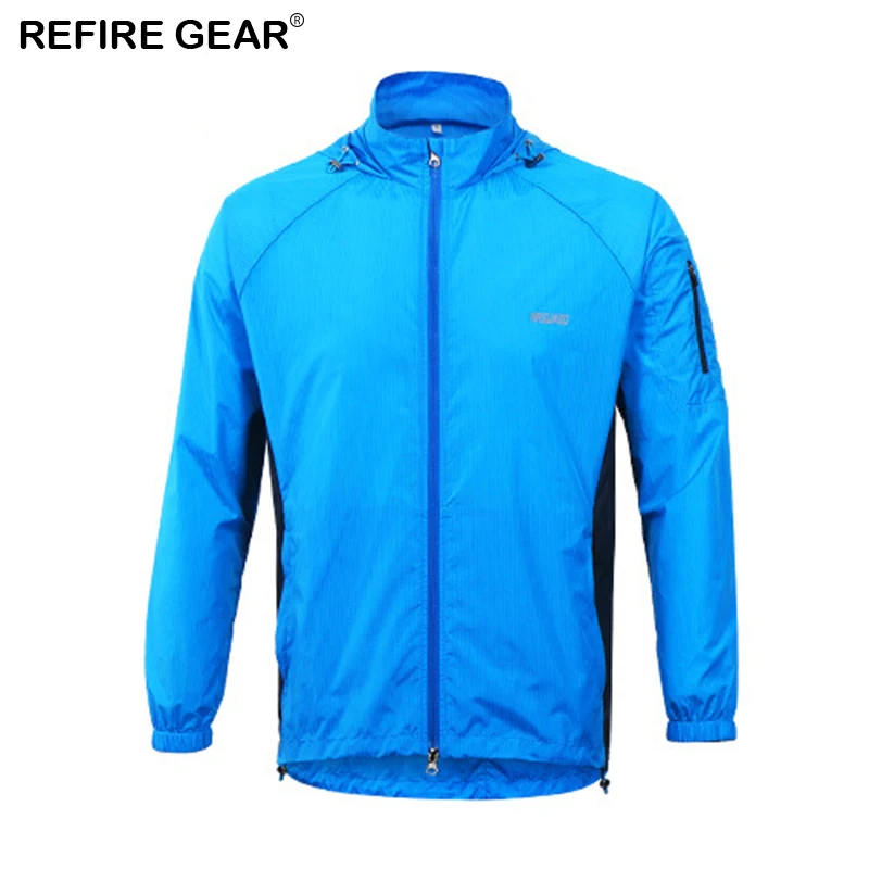 

Refire Gear Spring Outdoor Skin Jacket Men Thin Breathable Solid Hooded Jackets Hiking Camping Trekking Fishing Sports Jackets