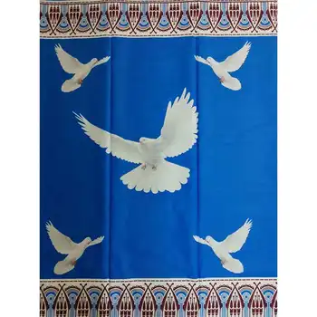 

Nigerian Ankara African 100% cotton Wax Prints Fabric High Quality 6 yards big bird animal design African Fabric for Dress
