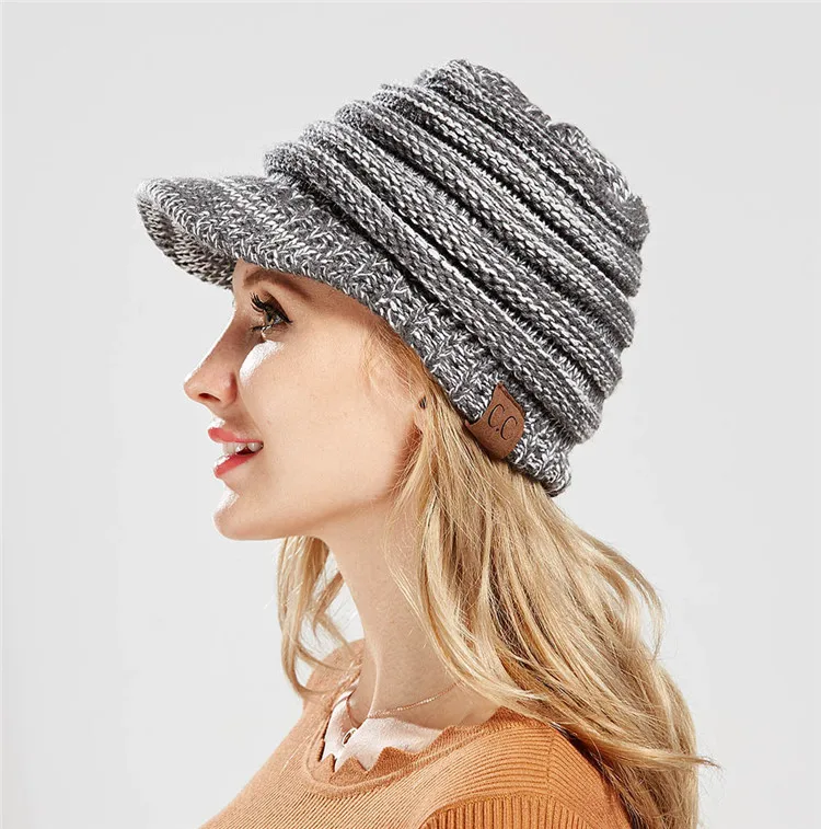 2018 New Autumn And Winter Fashion Lady Warm Hat For Women's Caps Skullies & Beanies Wool Acrylic Casual Solid Hat ACI126 (8)