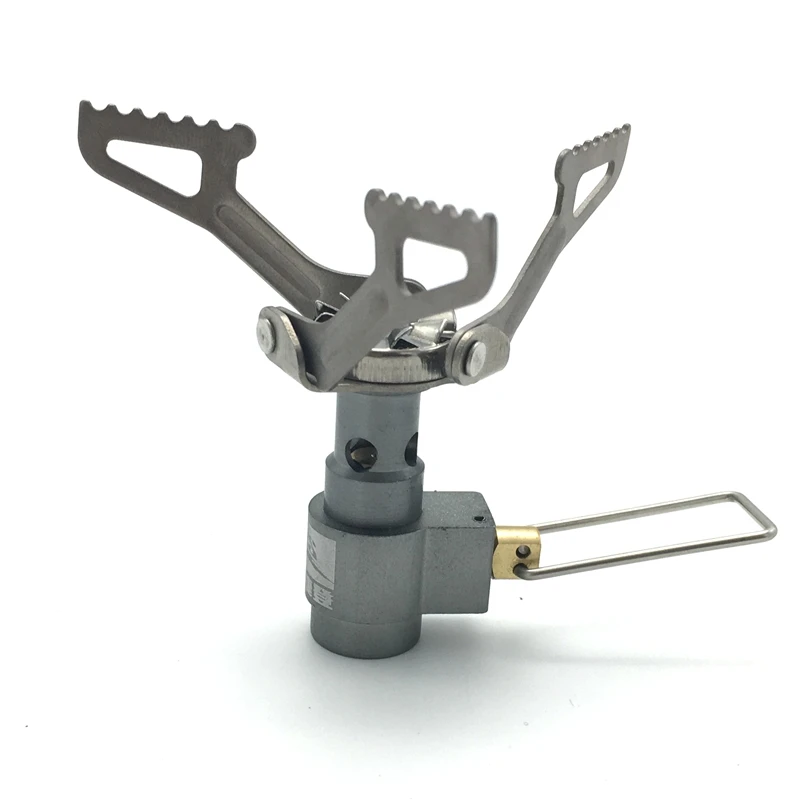 Brs-3000t Folding Mini Ultralight Titanium Outdoor Camping Cook Burner Gas Stove
